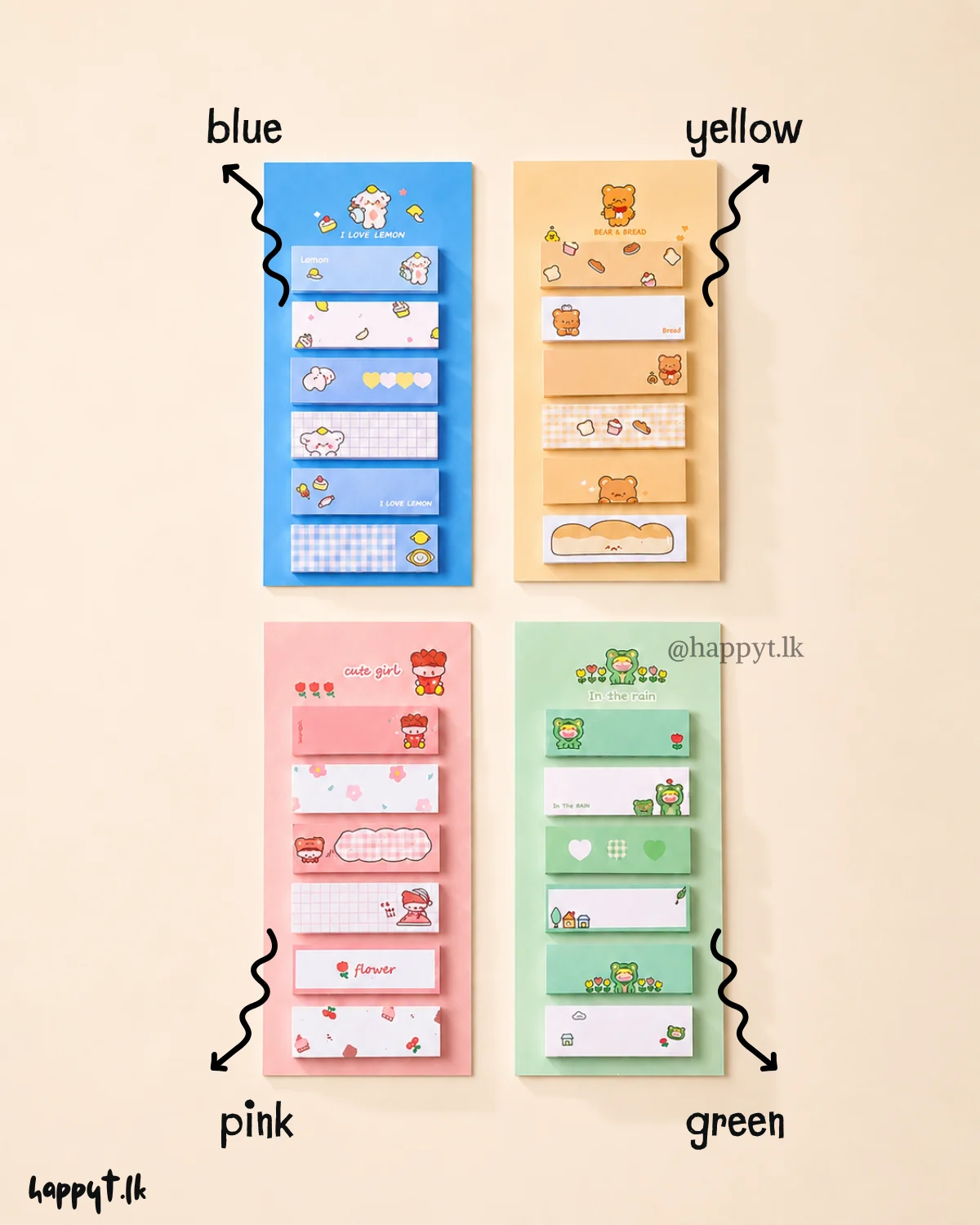 Sticky notes and labels