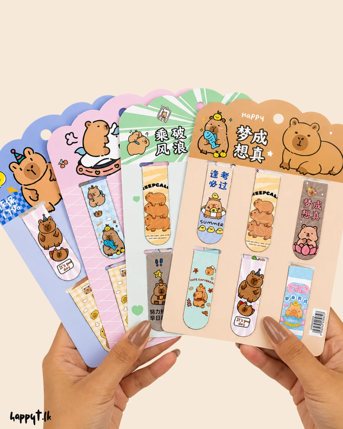 Cute Magnetic Bookmark Set - 6pcs